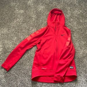 Red Nike elite performance zip up hoody